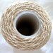 3 ply nylon macrame cord, natural colour, size 18, 150 yds, crochet nylon
