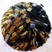 Berlini Ladder Ribbon Maxi Yarn, Maharaja 82, black gold blue ribbon yarn, trellis yarn
