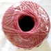 Crochet Cotton Thread, Dusty Rose Pink, size 10, Aunt Lydias Classic Crochet Cotton