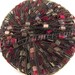 Berlini Ladder Ribbon Maxi Yarn, Victoria 81, ribbon yarn, trellis yarn, burgundy, gold