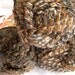 Red Heart Granite Curly Q yarn, bulky weight, stretch yarn, earth tones, brown doll hair yarn