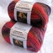 Red Heart Boutique Unforgettable yarn in WINERY, amazing colour blend of wine, red, purple, burgundy worsted weight yarn