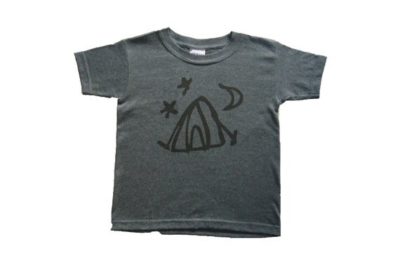 tent camping shirt Gildan dark grey t-shirt Available in