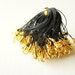 10 pcs Cell Phone Straps with GOLD Split Ring BLACK (((LAST)))
