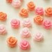 SALE 14 pcs Teeny Lovely Color Rose (10mm11mm) FL191 Pink Set (((LAST)))