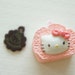 2 pcs Hello Kitty Sweets Charm (20mm28mm) Pink Rolled Cake (((LAST)))