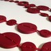 Everyday Love Necklace. Red Burgundy Necklace.Polymer clay Handmade Jewelry