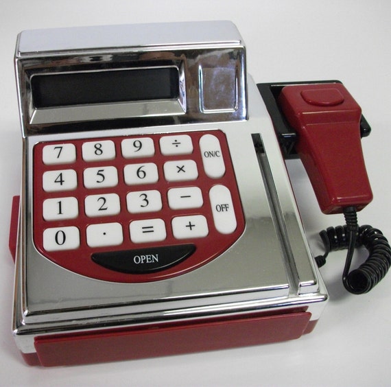 90s Vintage Toy Cash Register 