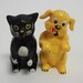 50's Vintage Dog Cat S/P shakers