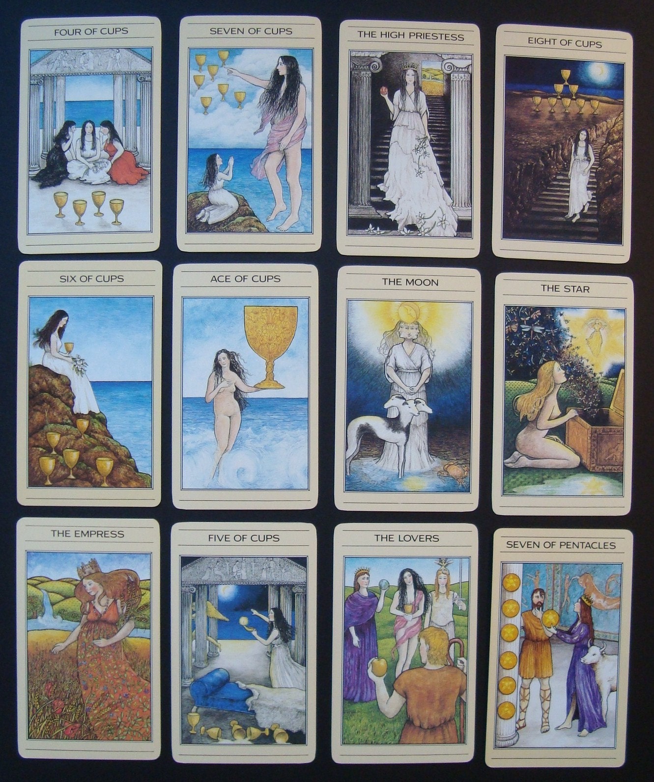 BEAUTIFUL WOMEN IN THE TAROT CARDS VINTAGE COLLAGE by iowajewel