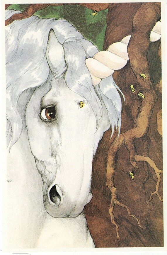 Vintage Illustration Unicorn