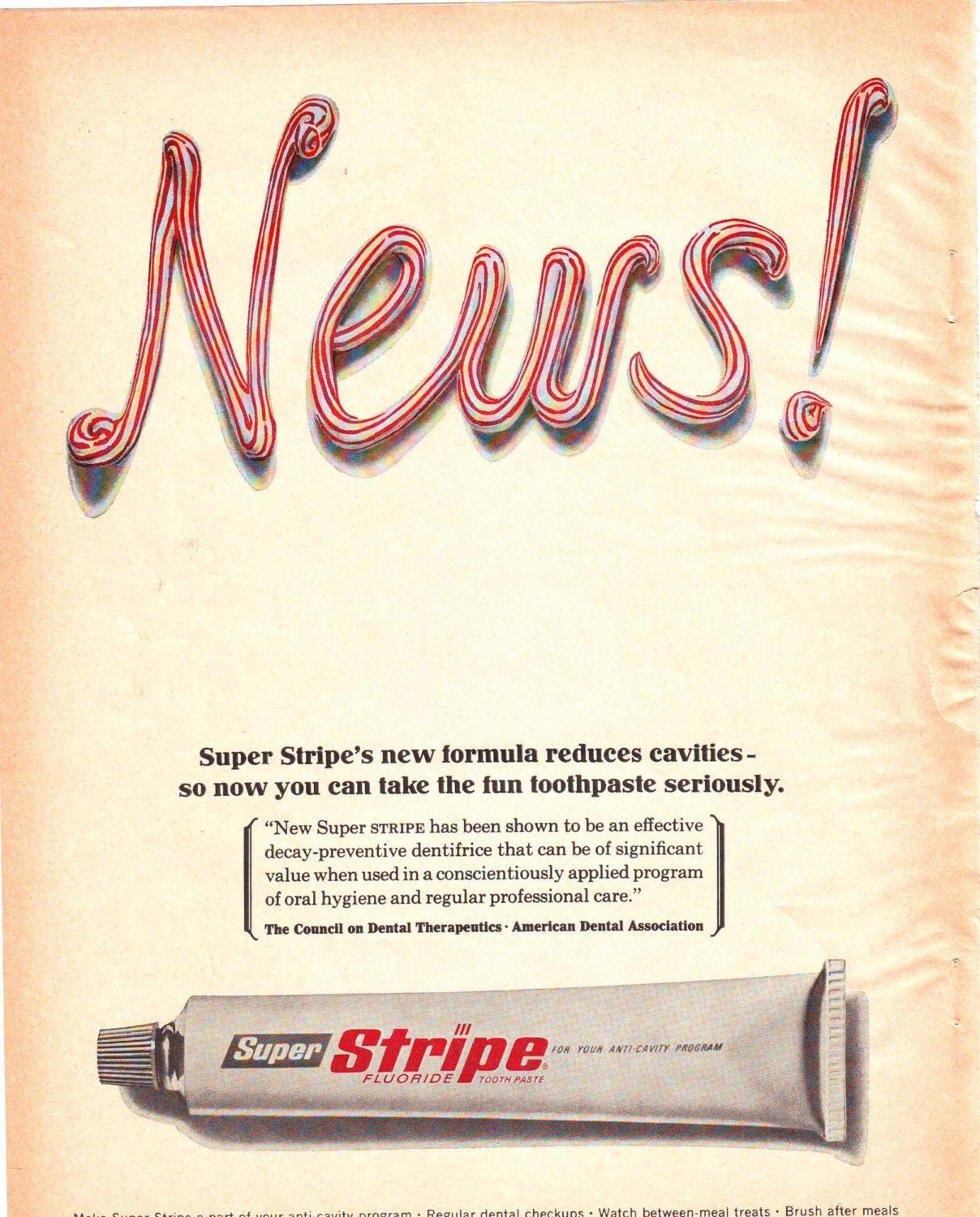 VINTAGE Ephemera Toothpaste