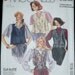 McCalls 0021 Sz 8 10 12 14 16 18 Misses Unlined Vests UNCUT Vintage 80s