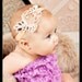Newborn Headband - Baby Girl Stretch Headband - Infant Bow Headband - Girl Hair Band (D)