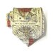 Mens Necktie Cream World Map Silk Tie