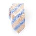 Necktie for Men Tan and Blue Skinny Tie