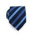 Mens Tie - Blue Striped Silk Necktie