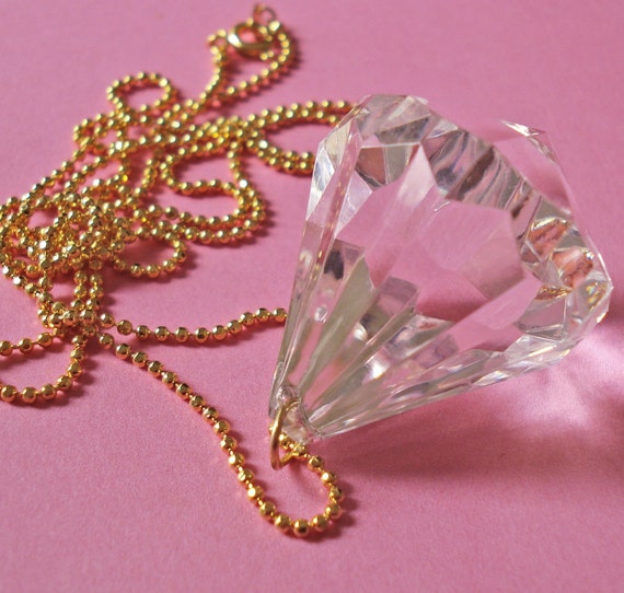 Huge Fake Diamond Necklace