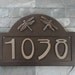 Craftsman Dragonfly Bungalow Address Plaque