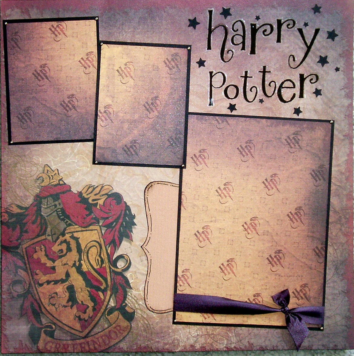 Clearance was 13.99 12x12 pre-made Scrapbook page HArry Potter