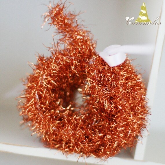 orange tinsel garland orange tinsel garland