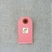 25 Pink Shipping Tags size 3