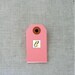 25 Pink Shipping Tags size 1
