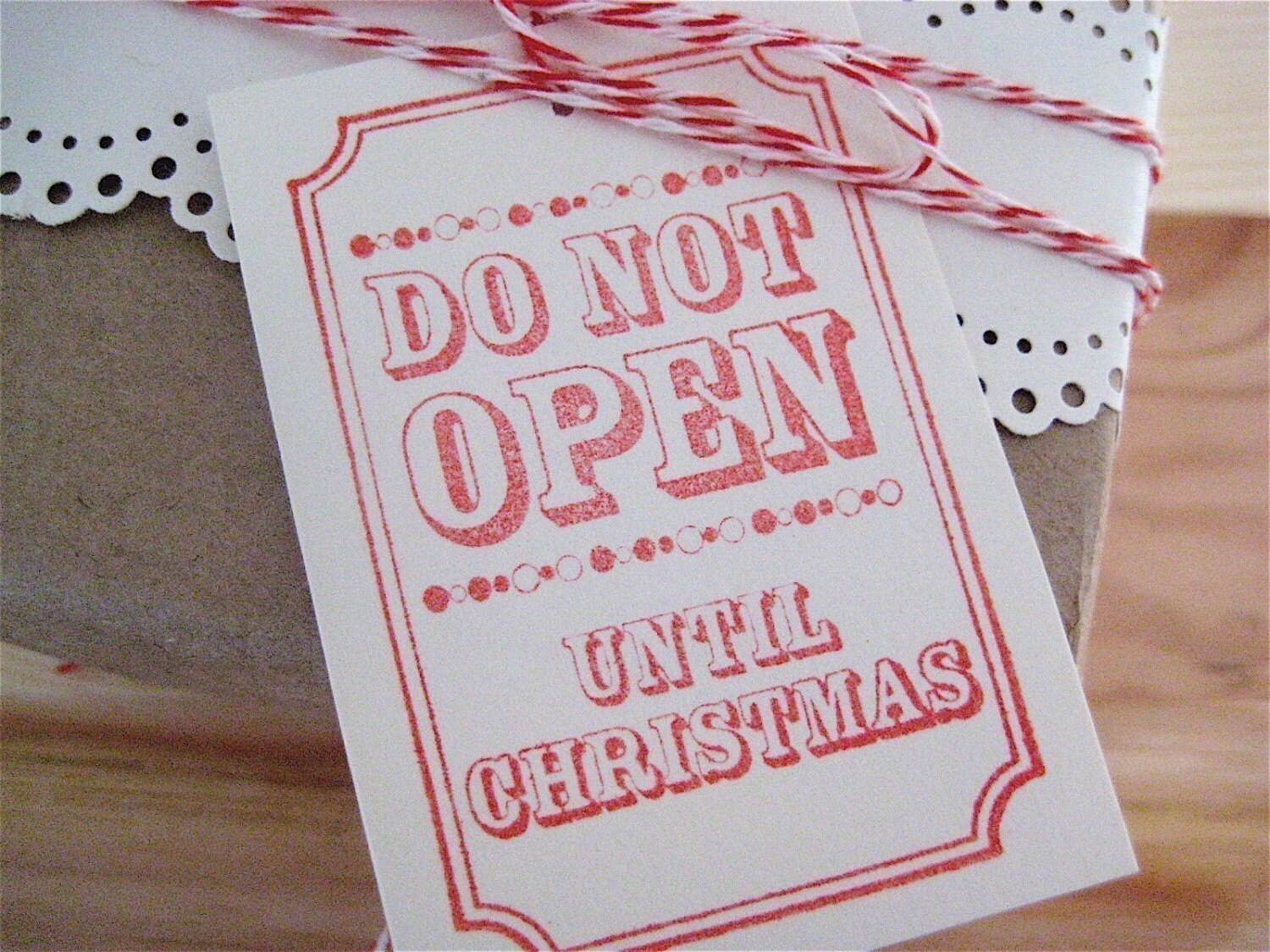 12 Gift Tags Do Not Open Until Christmas Tags