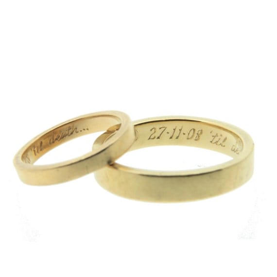 Wedding Ring Inscriptions Gold Wedding Ring Ladies 3mm Wedding Band Handmade 9ct Or 18ct Wedding Ring Inscriptions Gold Wedding Ring Ladies 3mm Wedding Band Handmade 9ct Or 18ct