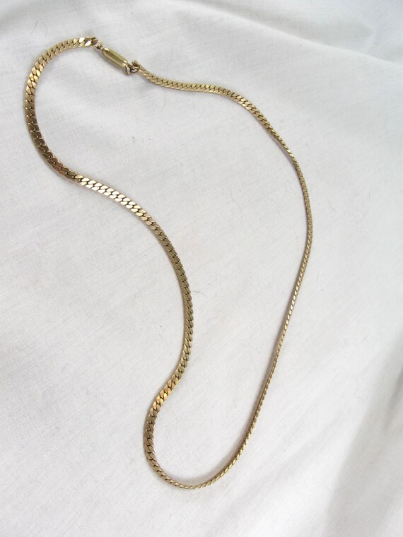 Vintage 50s Krementz Heavy Chain Necklace Jewelry