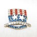 Vintage Uncle Sam Patriotic Hat Brooch 70s Jewelry