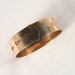 Vintage 30s Belt Buckle Slide Bracelet Etched Jewelry