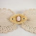 Edwardian 1910s Cameo Lace Celluloid Brooch Jewelry