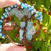 Magic Fairy Door Tree of life with birdnest on hammered copper necklace