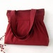 LaST ONE - Burgundy Canvas --everyday purse-- --top ZIPPERED CLOSURE with double straps-- texture / laptop bag / Choose your Color / Trip
