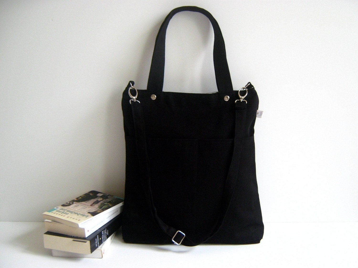 Last One Simply Tote Bag in black unisex multi