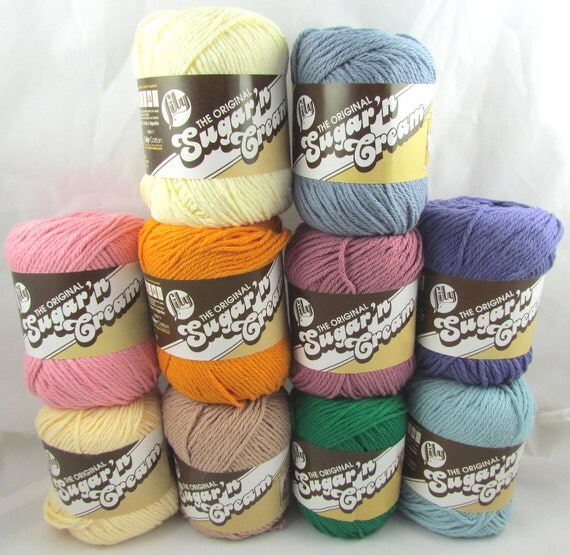 Lily Sugar'n Cream Yarn DISCONTINUED SOLIDS 10 by carolscabin