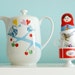 Extra extra large lovebirds in the apple tree teapot