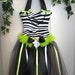 Boutique Chic Custom Animal Print Zebra Princess Hair Bow Holder Hairbow Gown Tutu Korker Clippie Barrette Photo Organizer