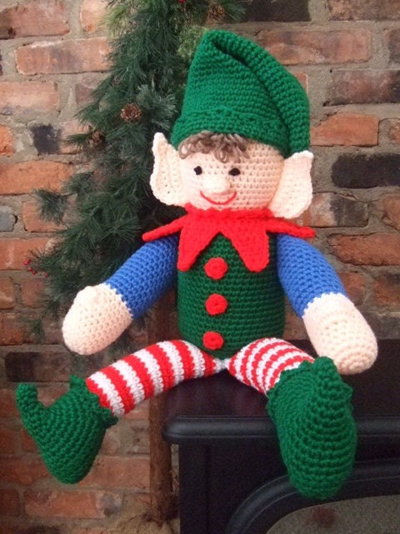 Crochet Village Elbert The Elf New Pattern FREE SHIPPING