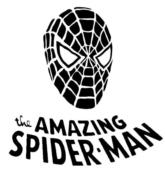 The Amazing Spider Man Mask Vinyl Decal Sticker by RoboMacStudios