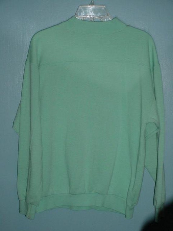 Vintage IOU Logo Oversized Sweatshirt Mint Green 1990