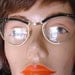 Black Gold Carved Plastic Cateye Vintage 50s Eye Glasses