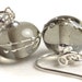 Gray Glass Earrings - Simplicity Lampwork