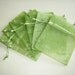 50 - 3 x 4 Moss Green Organza Bags - Great for wedding favors, sachets, jewelry, etc.
