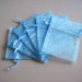 20 - 4 x 6 Light Blue Organza Bags - Great for wedding favors, sachets, jewelry, etc.