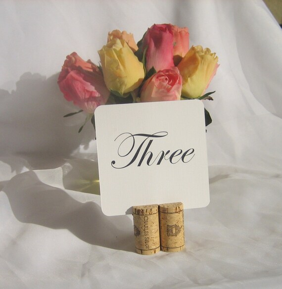 Wine Cork Table Number HolderSet of 10