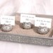 SAMPLE ITEM -14 x 14 Silver Wedding Sand box tray trimmed with a crystal wrap (only 1 available)