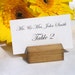 Vineyard Wedding -Rustic (light stained)Wood place card holders -Set of 100