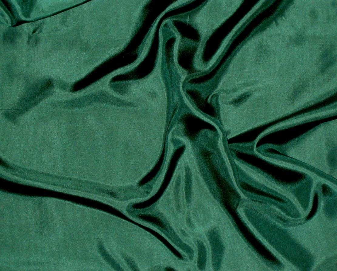 FOREST GREEN China Silk HABOTAI Fabric 1 Yard by silkfabric